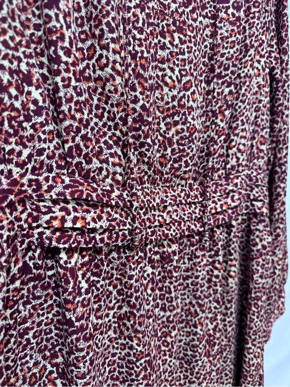 H&M Animal Print Long Sleeve Dress – Size 10